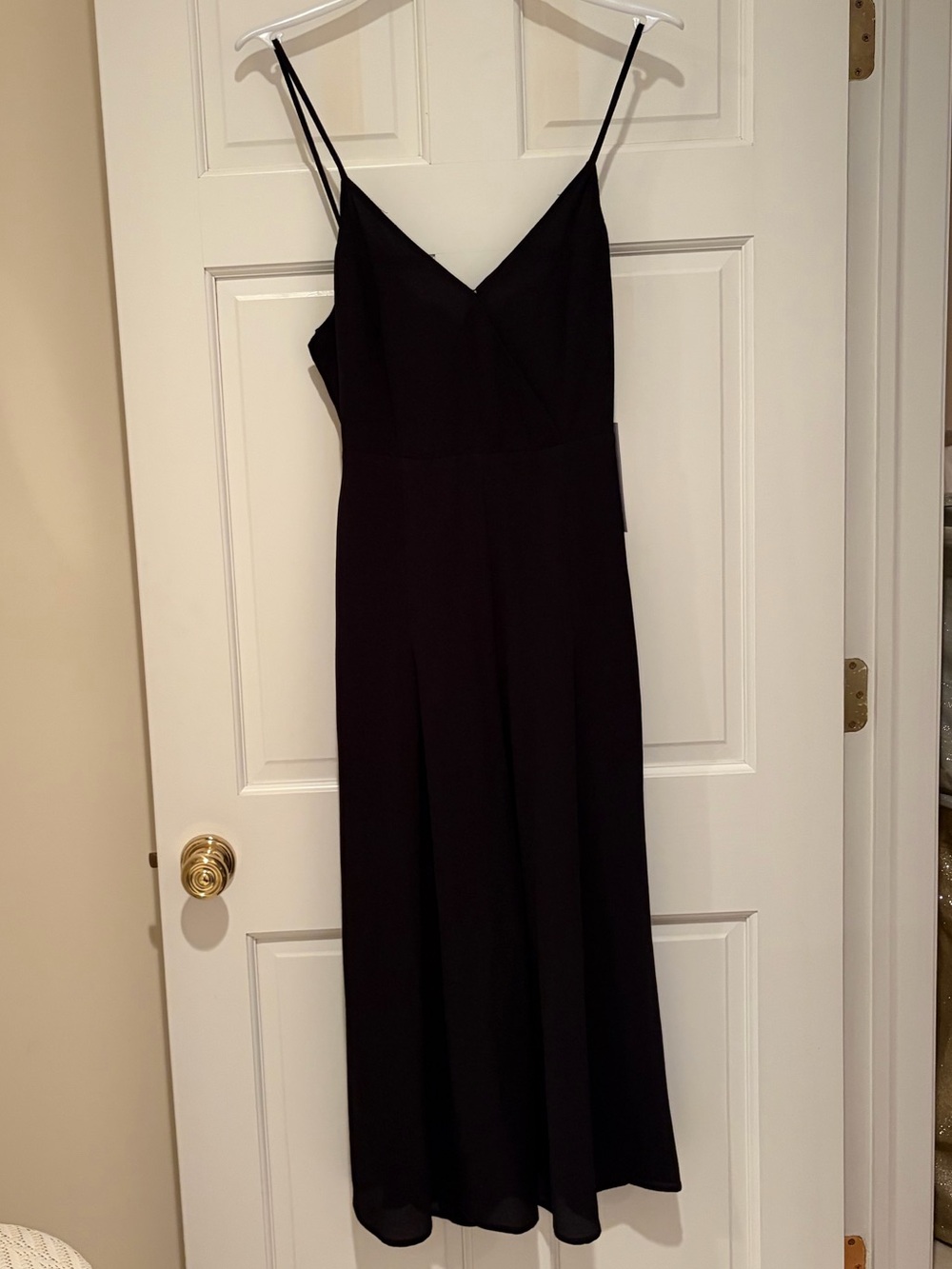 NWT HYFVE Oasis Black Spaghetti-Strap Jumpsuit